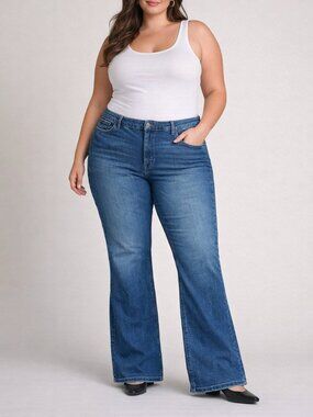 Jen 7 Bootcut Jeans 7 for Mankind Medium Wash Mid/High Rise Size 20